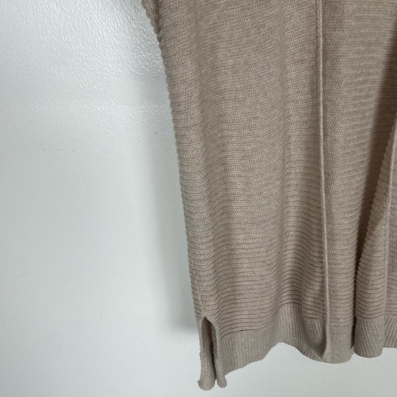 Gap Ribbed Short Sleeve Open Front Cardigan Size XS Oversized Light Pink - Picture 4 of 8